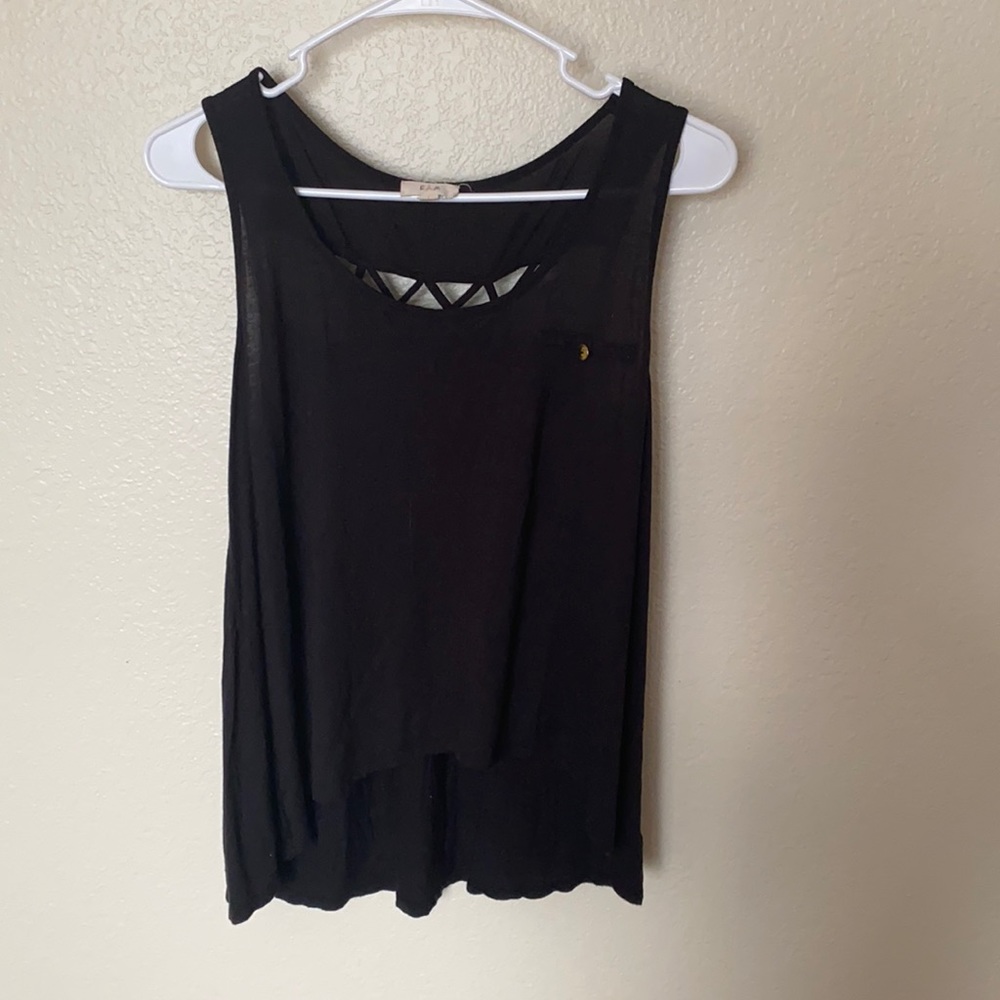 Black tank top